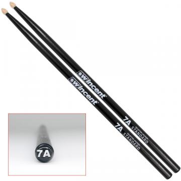 360x360_3d503b63 wincent 7A BLACK Hickory drumsticks - TearDrop