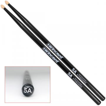 360x360_7d79de72 wincent 5A BLACK Hickory drumsticks - TearDrop